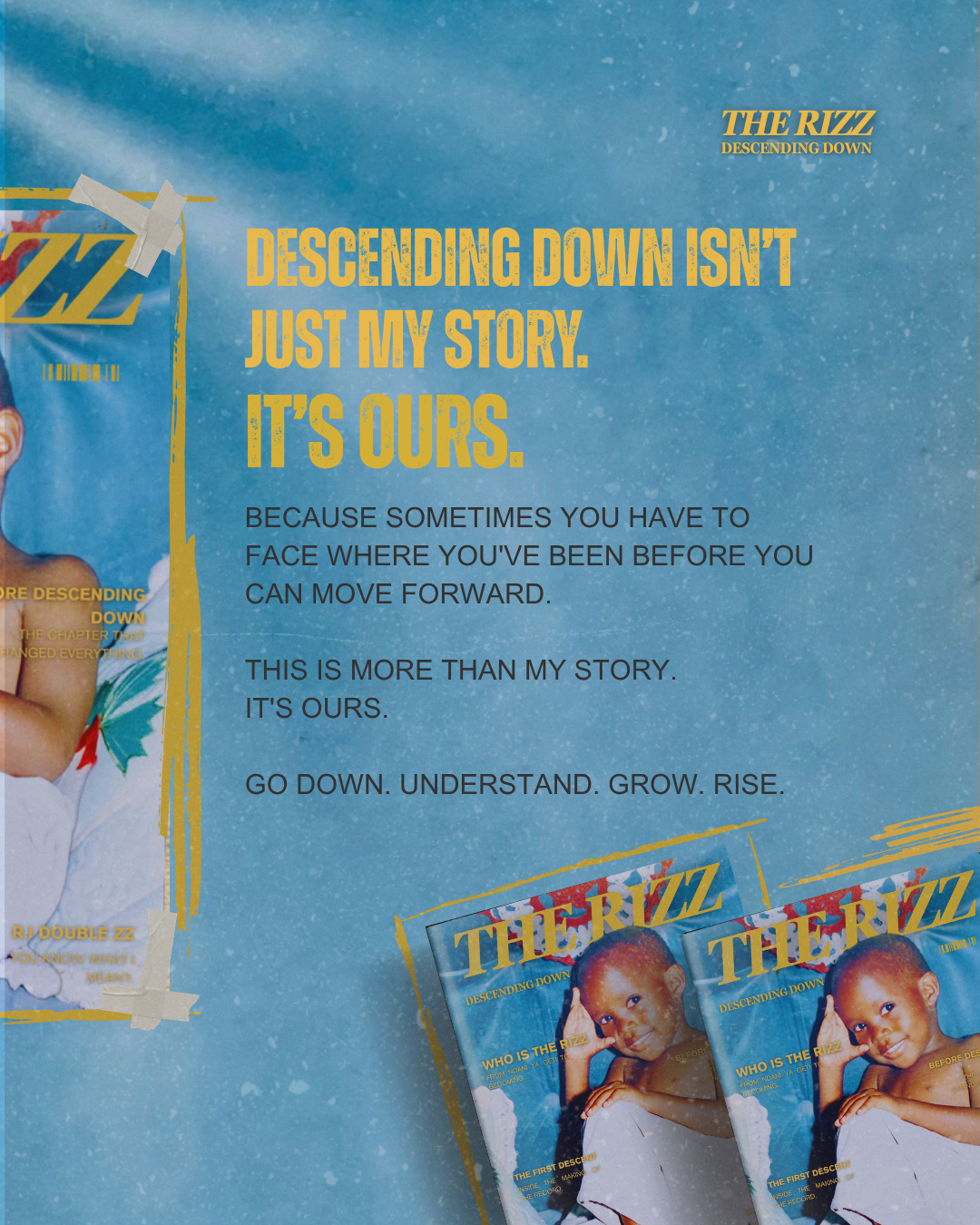 Descending Down is our story magazine page